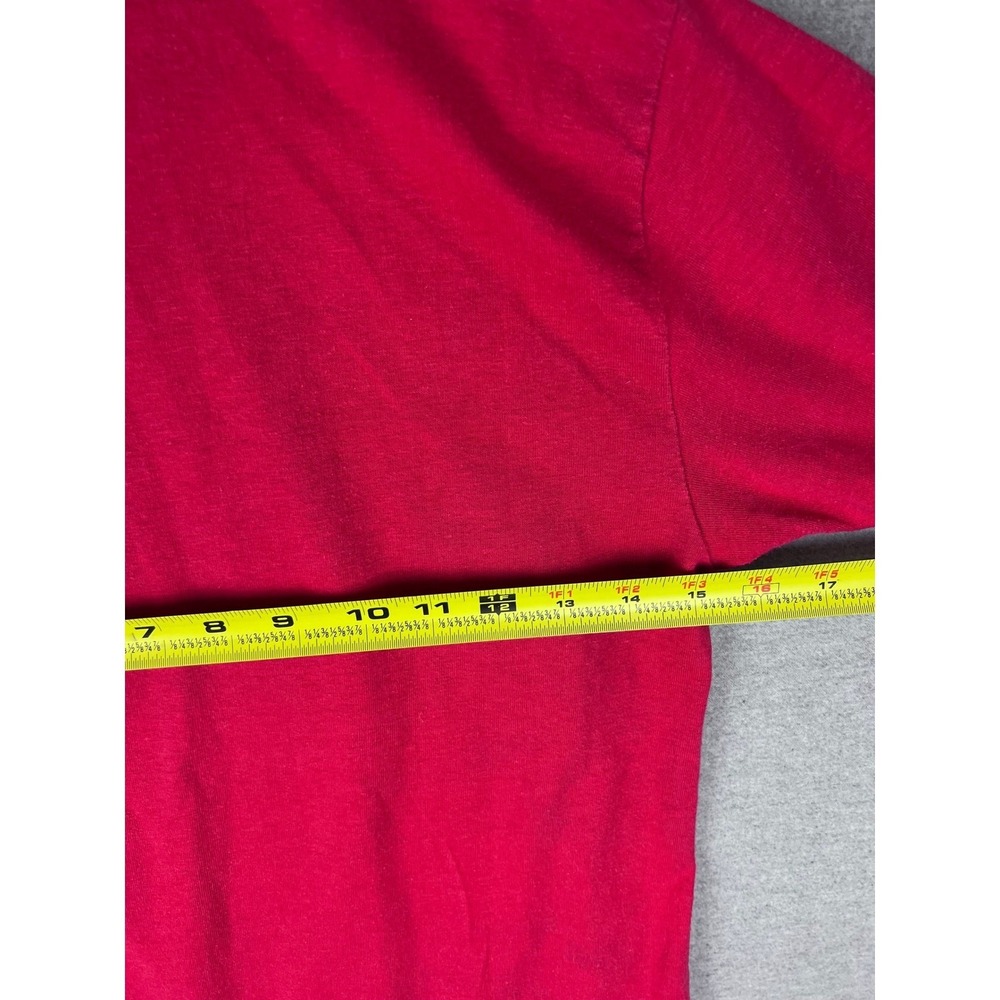 Vintage Signal Maryland T Shirt Red Youth Medium 10-12 Single Stitch 50/50 Tee - Picture 5 of 6
